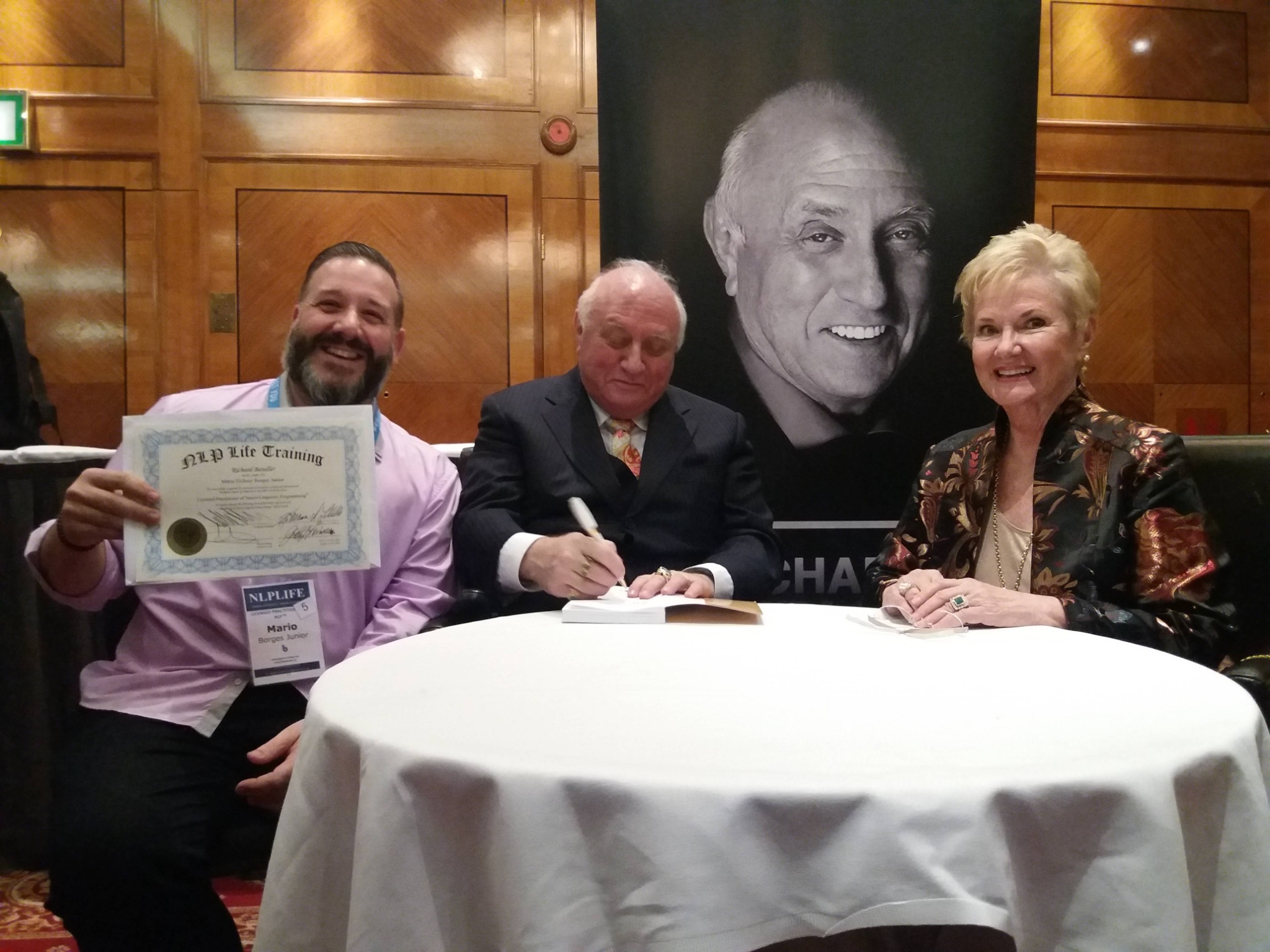 Mário Eichner com Richard Bandler em Londres